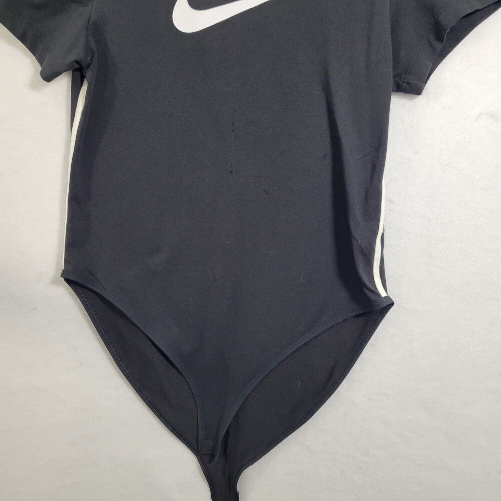 Nike Women's Black Short Sleeve Body Suit Size L 81825-1195 - Picture 2 of 9